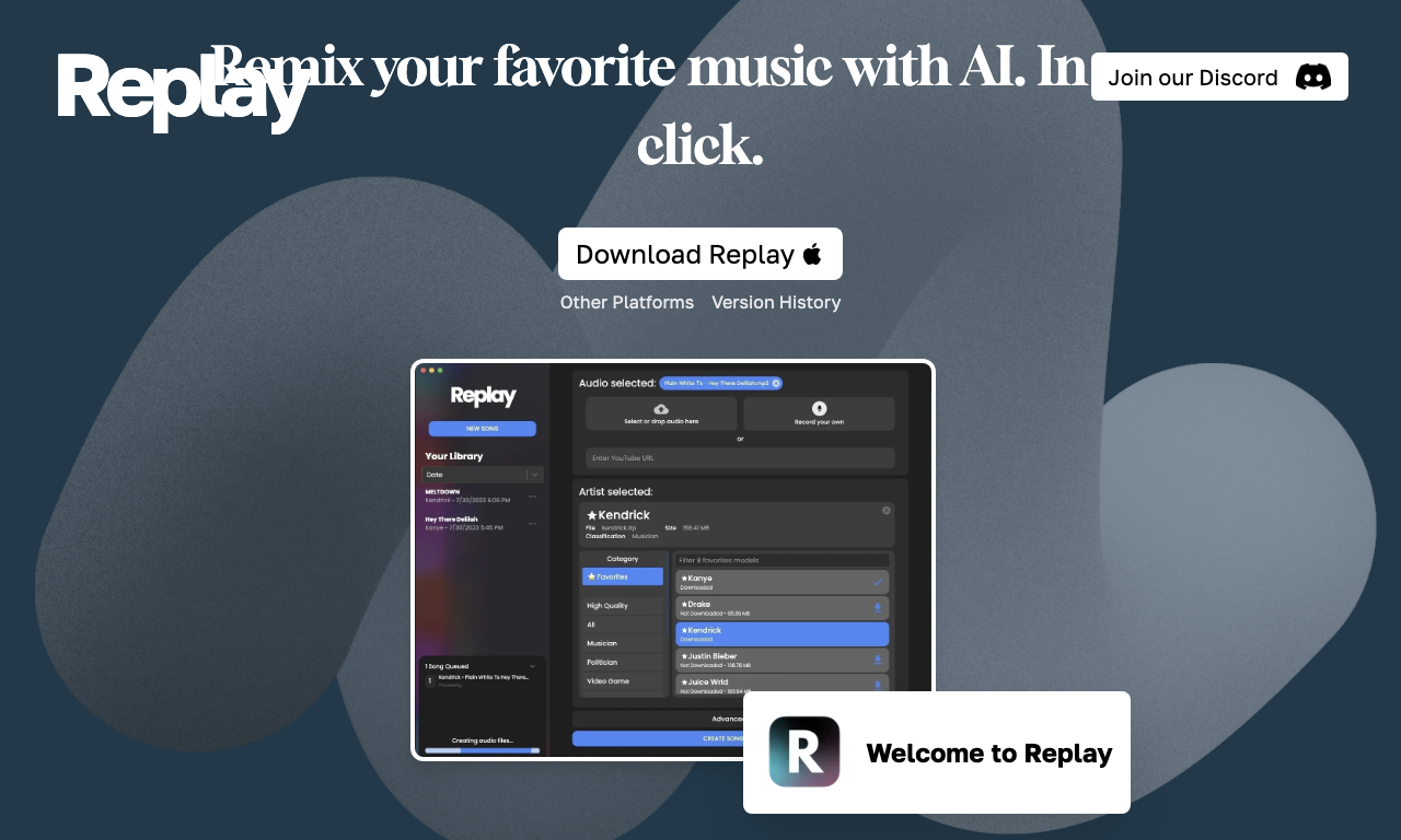 Replay.io — интерфейс