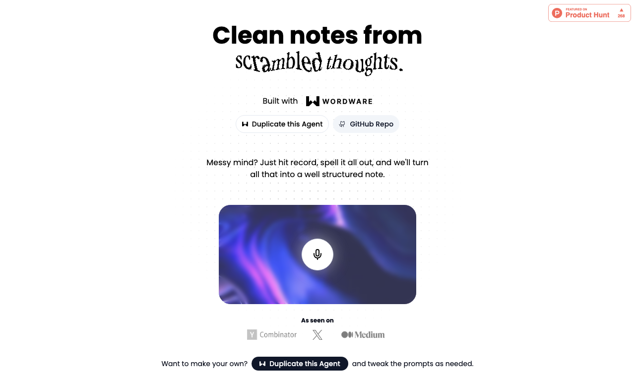 Audioscribe — интерфейс