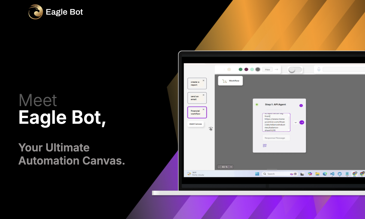 Eagle Bot — интерфейс