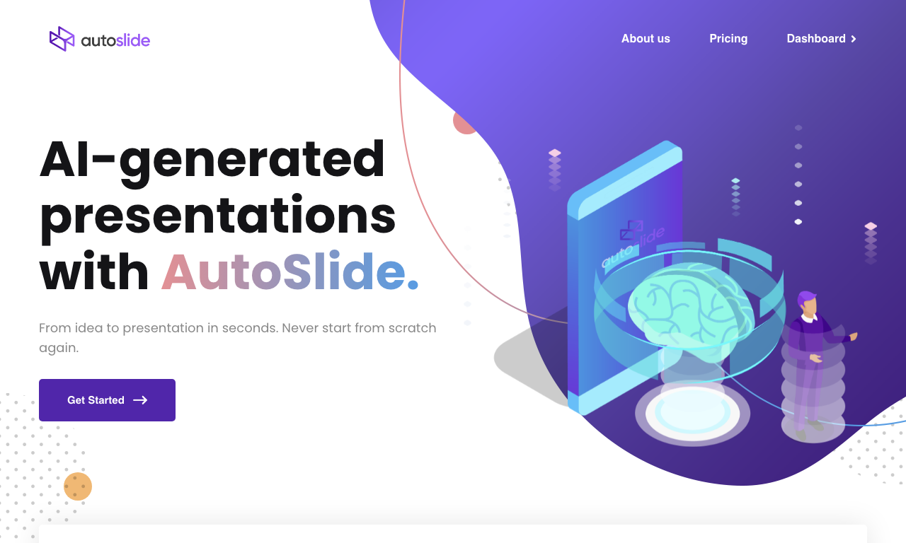AutoSlide — интерфейс