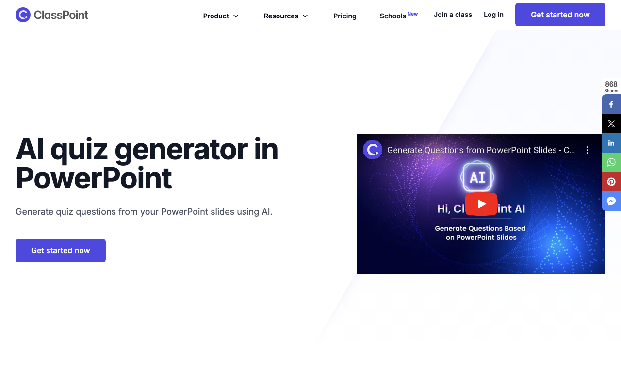 ClassPoint AI — интерфейс