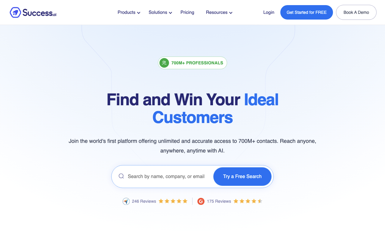 Success AI — интерфейс