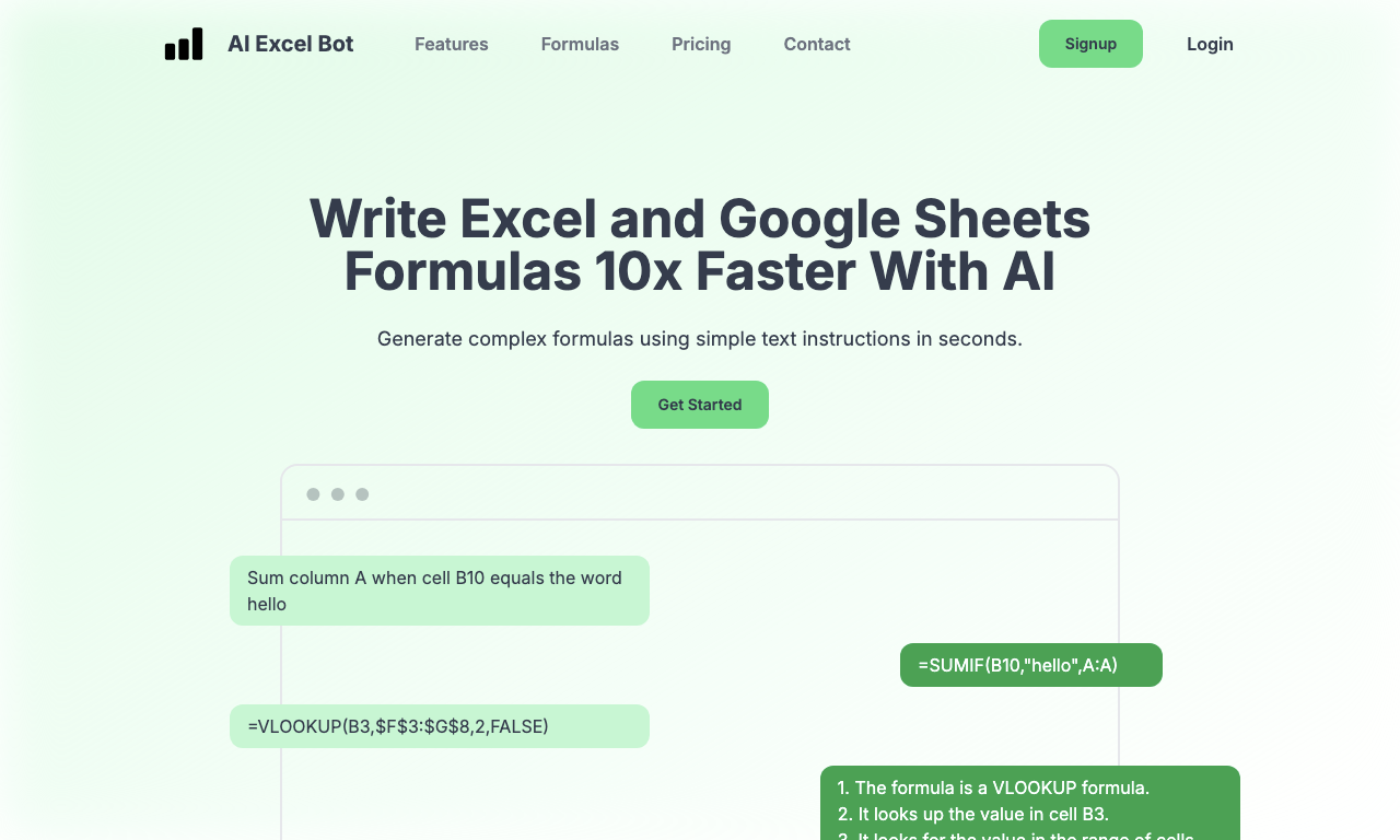 AI Excel Bot — превью