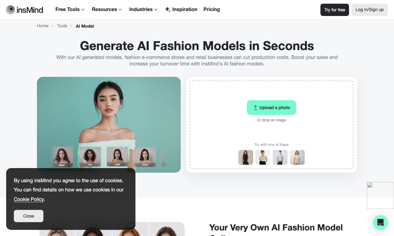 AI Fashion Models (Face Swap) by insMind — превью