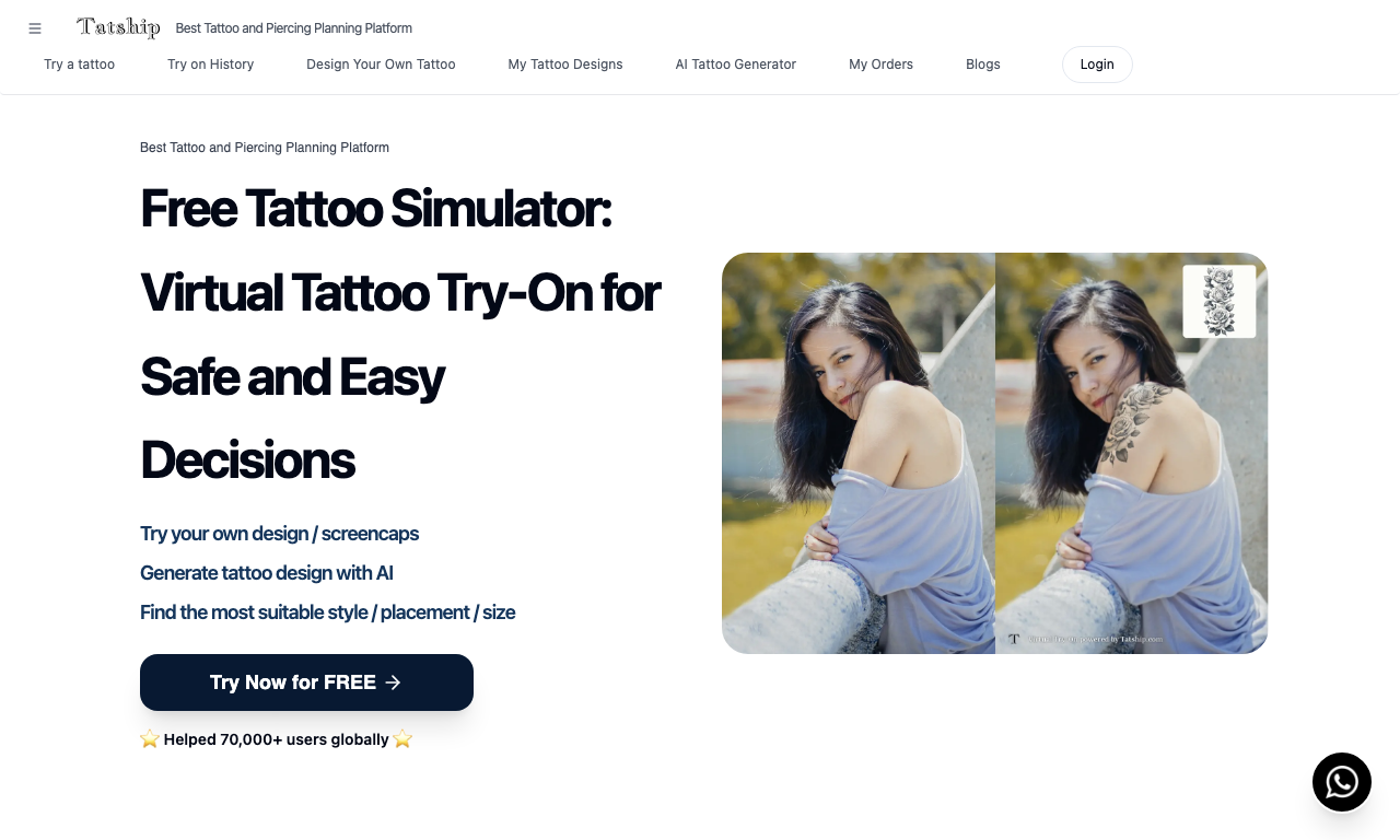 Tatship — интерфейс