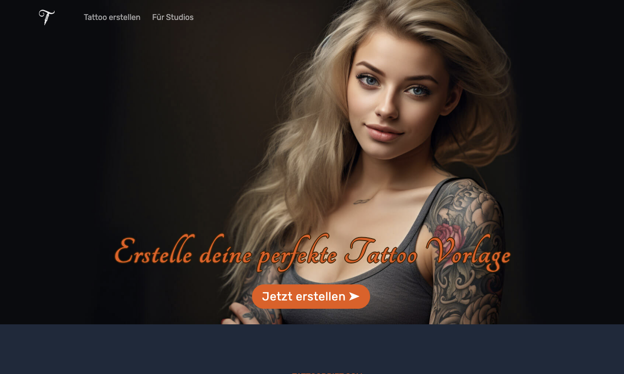 Tattoodrift — интерфейс