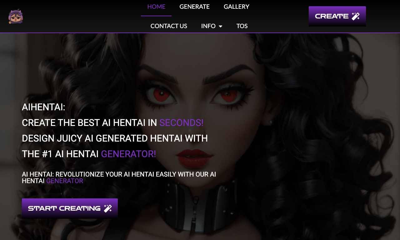 AI Hentai Generator — интерфейс