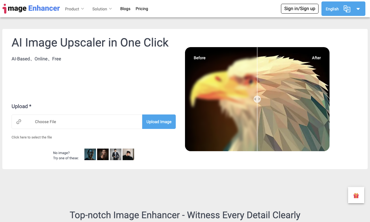 AI Image Enhancer — превью