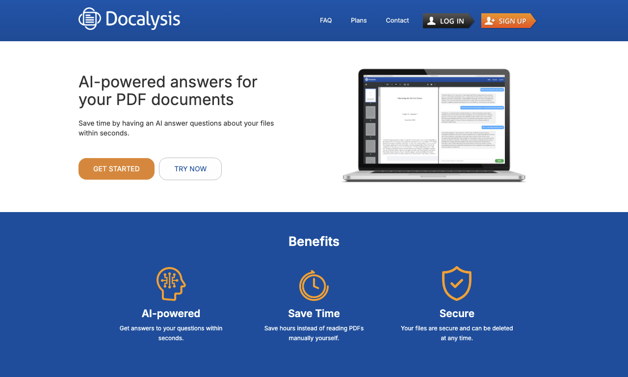 Docalysis — интерфейс