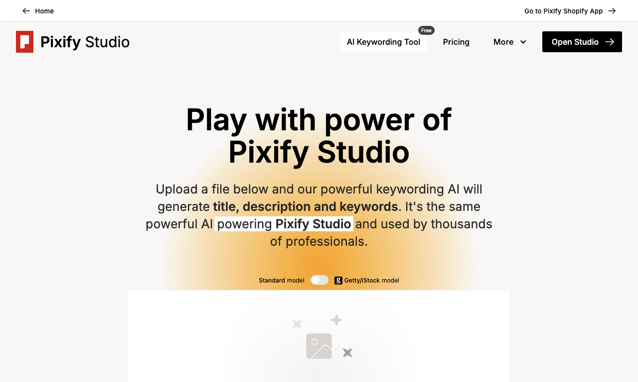 AI Keywording Tool — превью