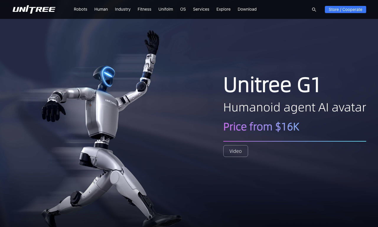 Unitree G1 — превью сервиса