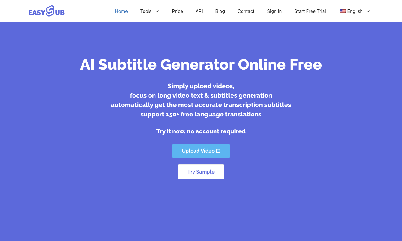 EasySub — интерфейс