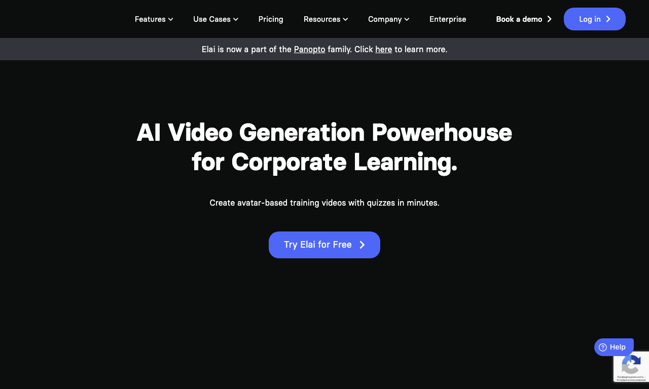 Elai.io — интерфейс