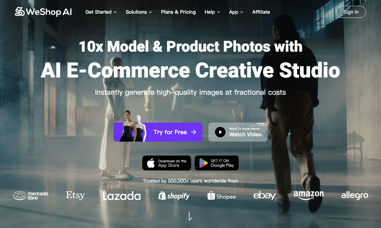 WeShop — интерфейс
