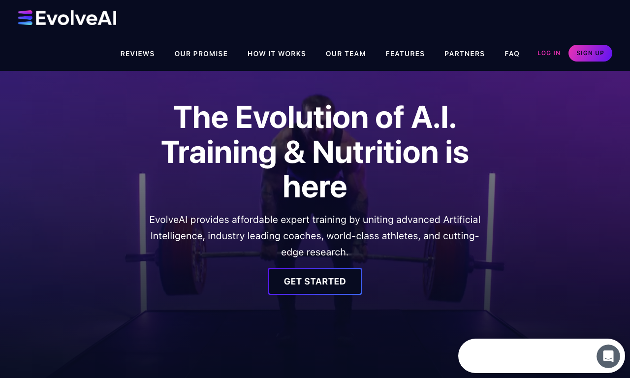EvolveAi — интерфейс