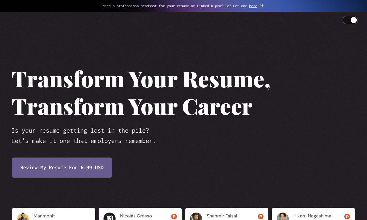 AI Resume Checker — превью