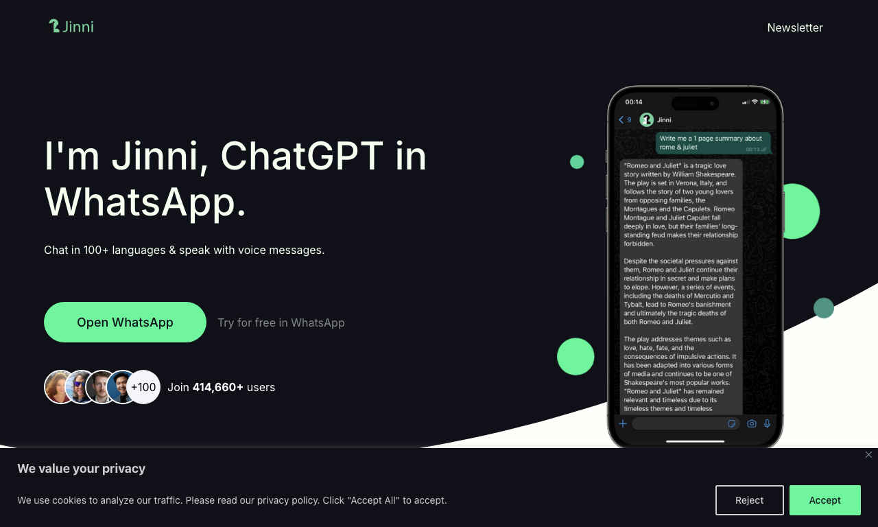 Jinni — интерфейс