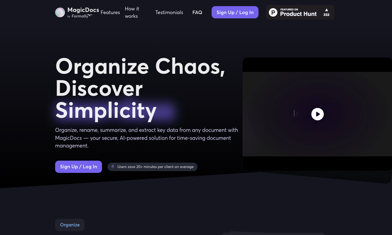 Magic Docs — интерфейс