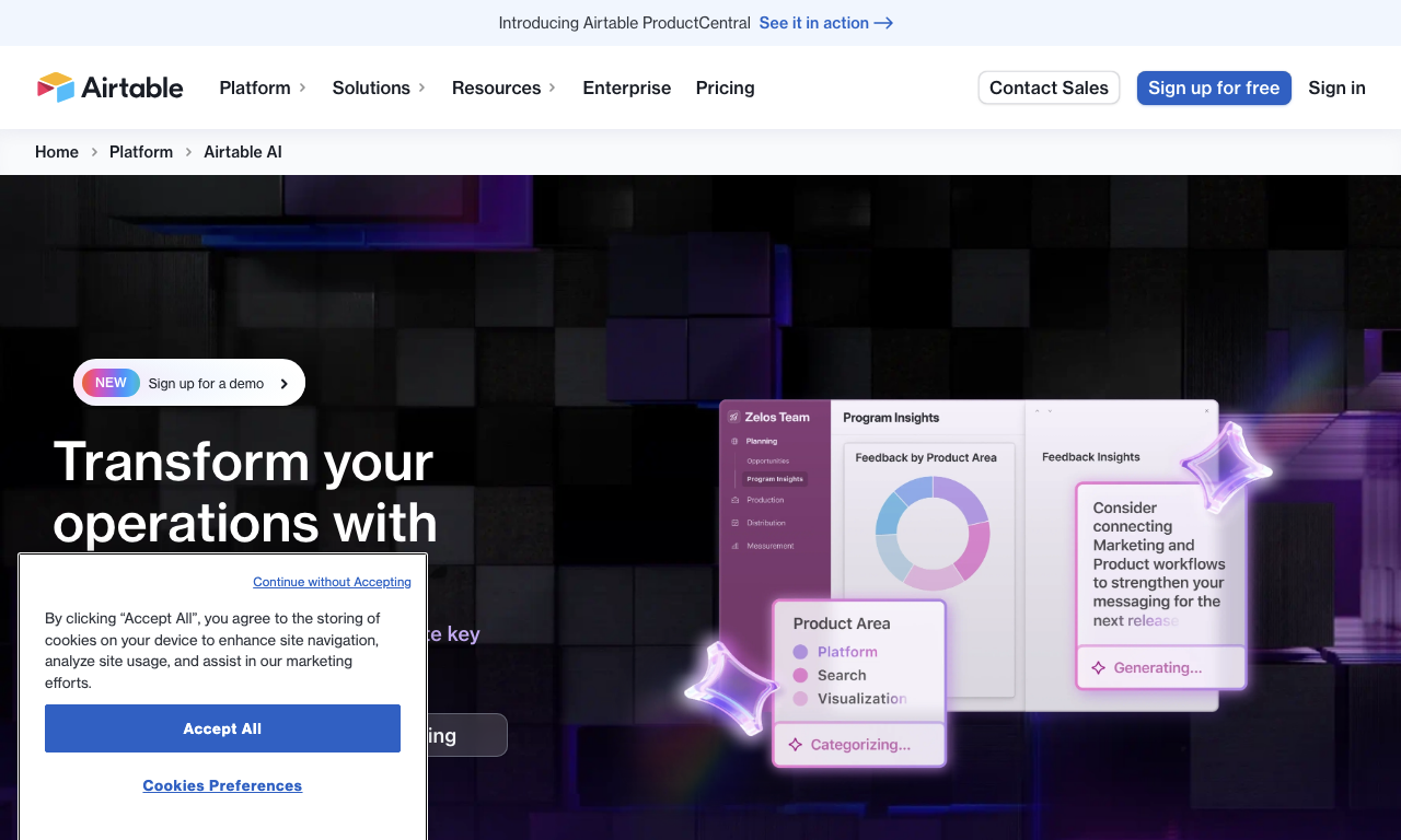 Airtable AI — превью