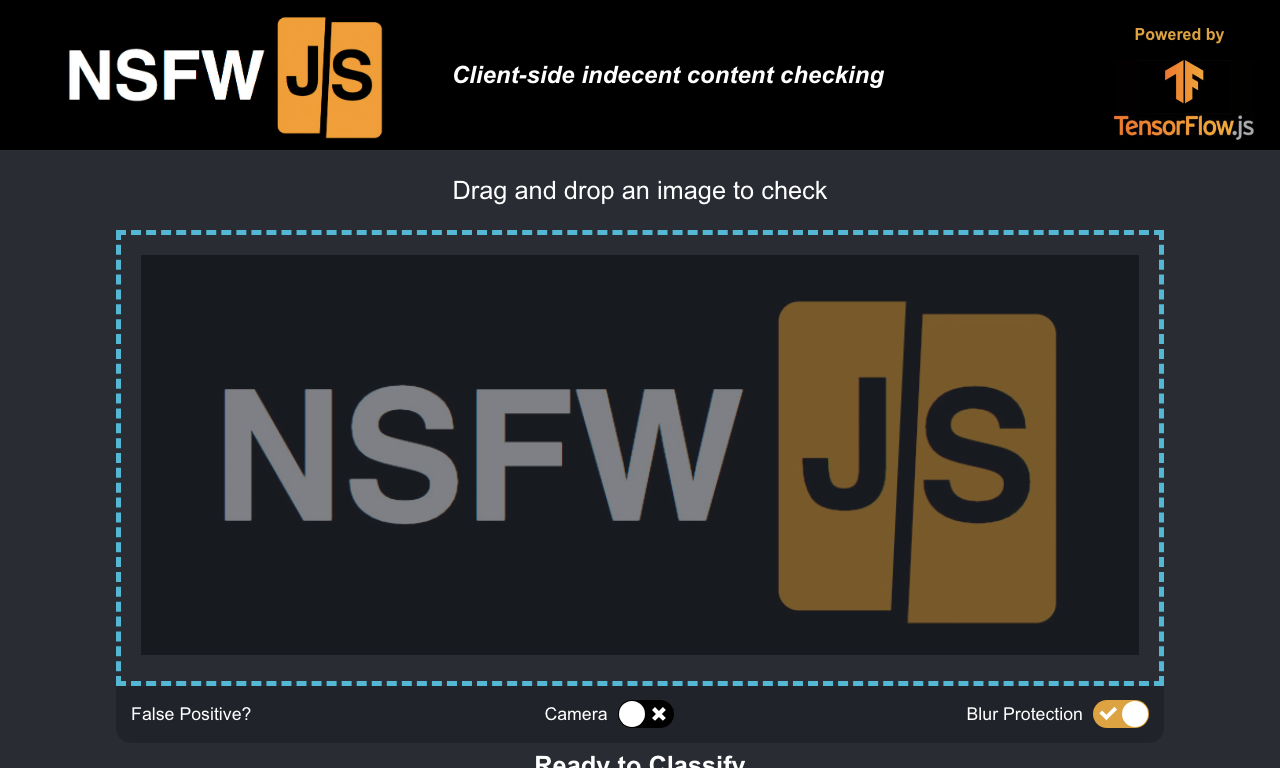 NSFW JS — интерфейс