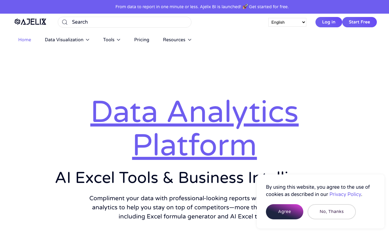 Ajelix AI Excel Tools — превью