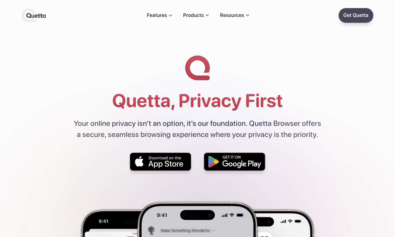 Quetta Browser — интерфейс