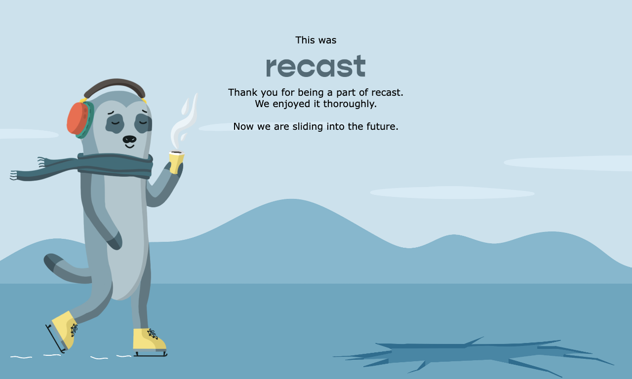 Recast — интерфейс