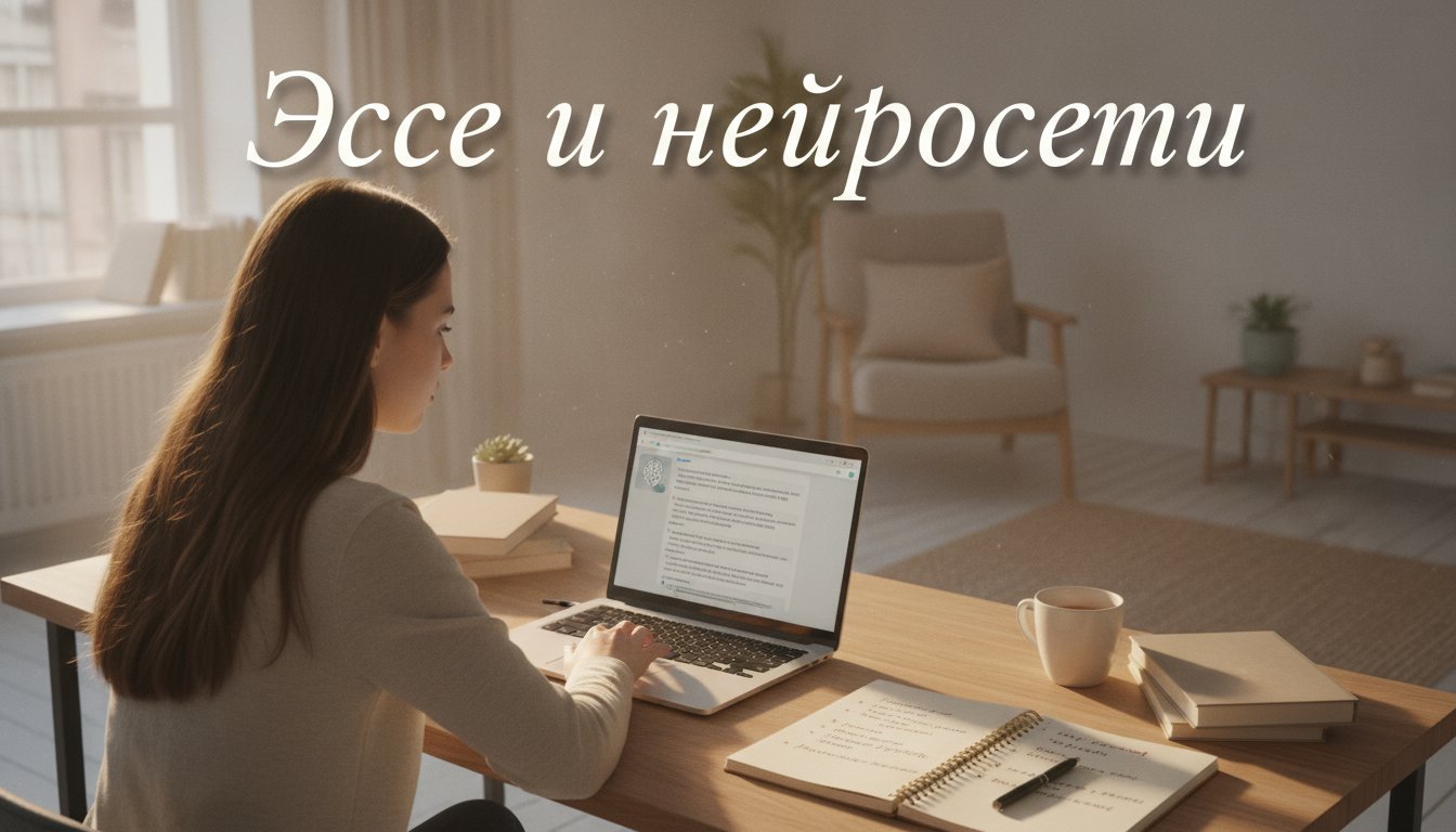 Обложка статьи «Как написать эссе с помощью нейросети: сервисы, структура, примеры»