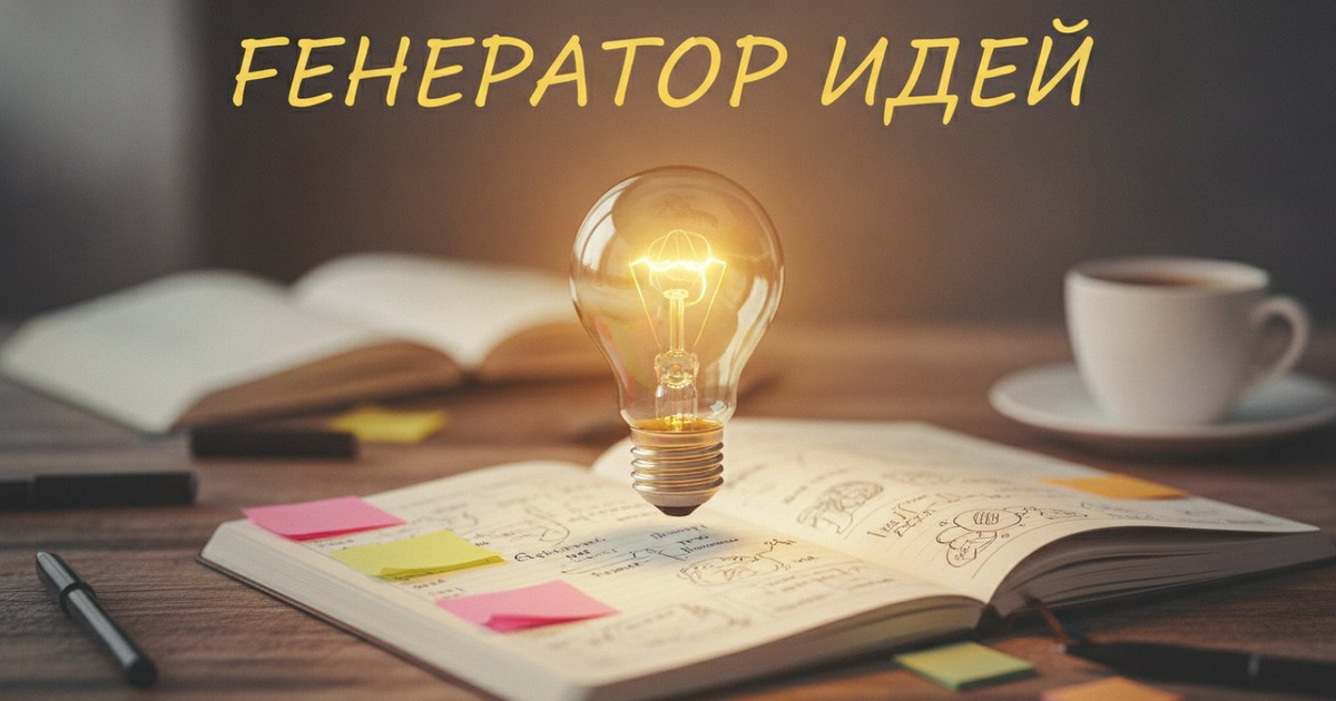 Обложка статьи «Генератор идей нейросетью: 9 сервисов для мозгового штурма»