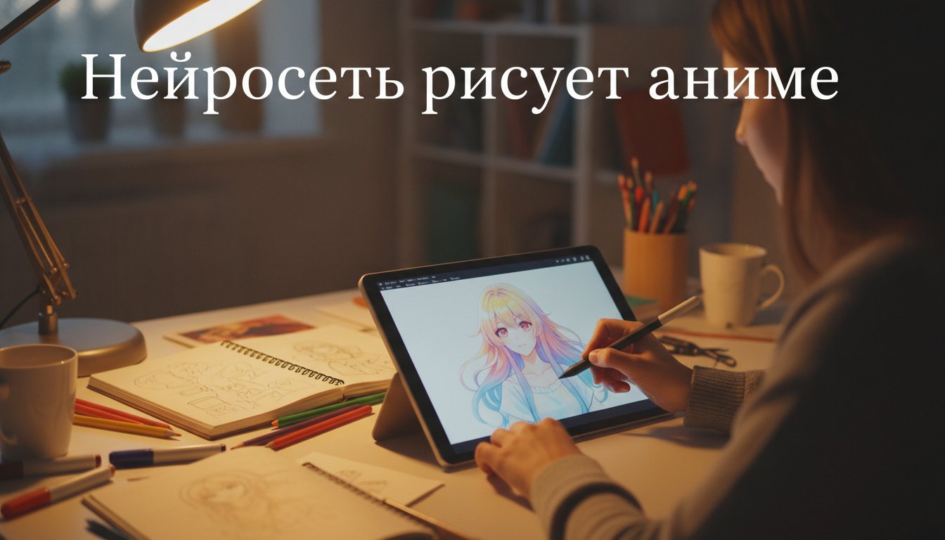 Обложка статьи «Нейросеть для аниме и артов: рисование по описанию»