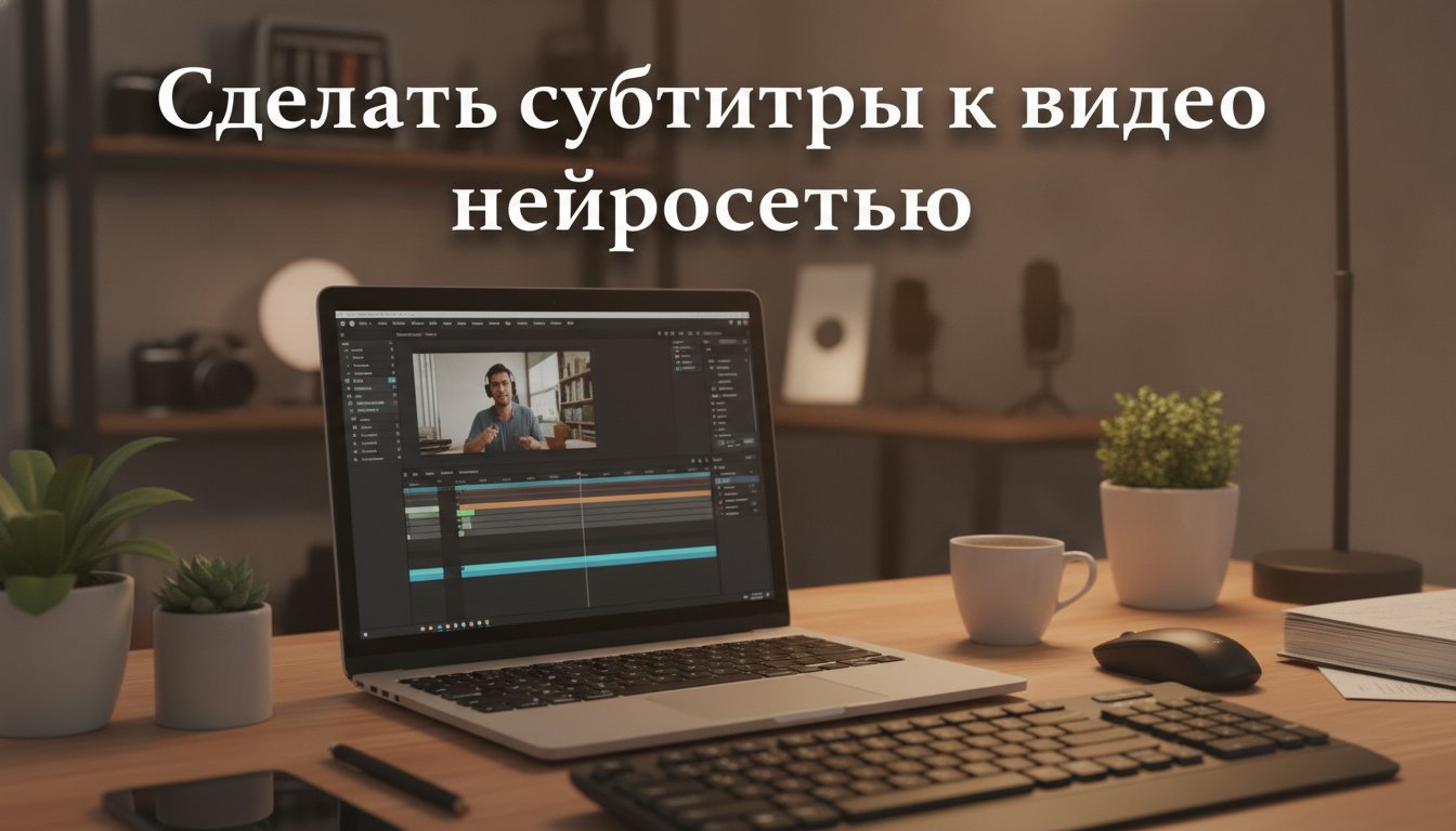 Обложка статьи «Сделать субтитры к видео нейросетью: автоматически»