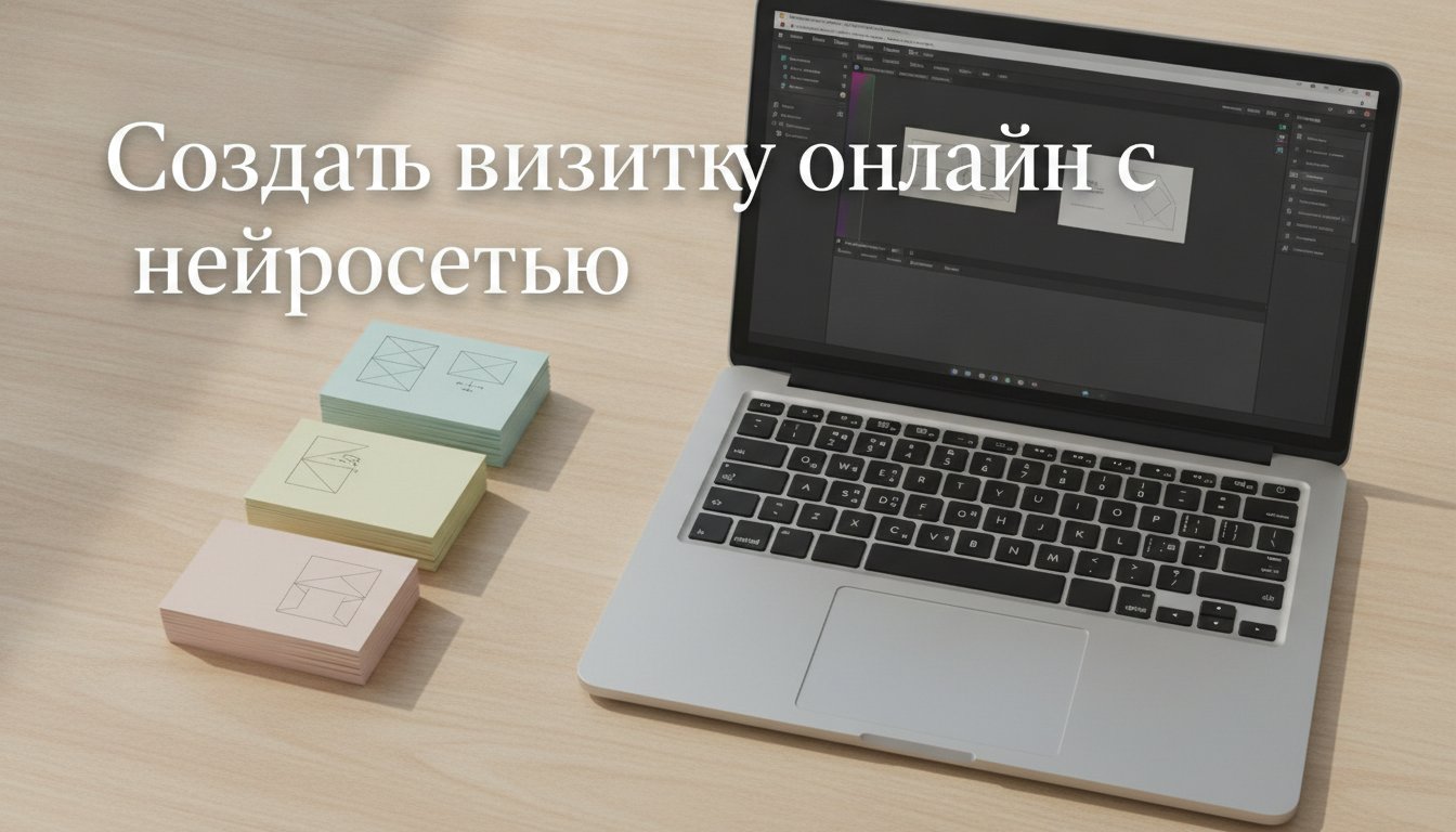 Обложка статьи «Как создать визитку онлайн с нейросетью: сервисы и шаблоны бесплатно»