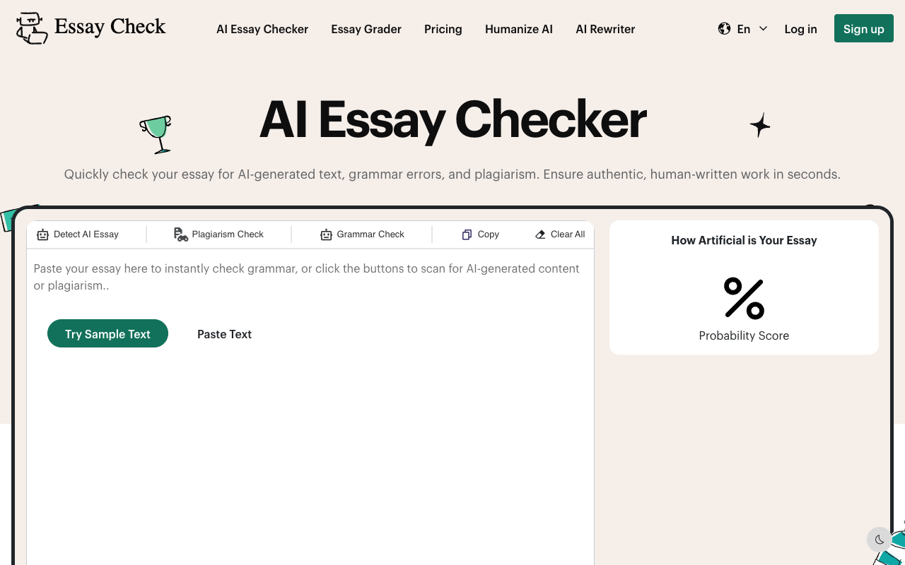 AI Essay Checker — превью